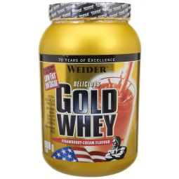 Pulbere proteica zer concentrat Gold capsuni 908g - WEIDER
