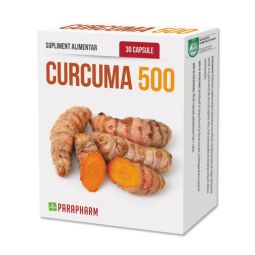 Pachet Curcuma 500mg 2x30cps - PARAPHARM