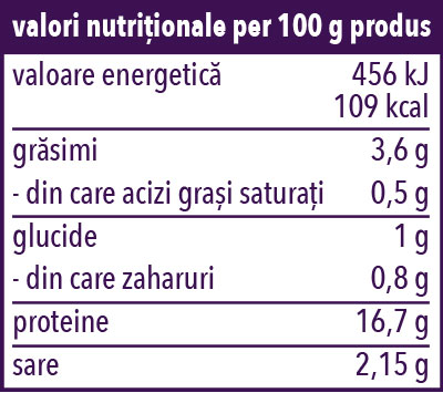 Valori Nutritionale