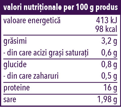 Valori Nutritionale