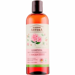 Sampon 5uleiuri protectia culorii regenerare par deteriorat 500ml - ZELENAYA APTEKA