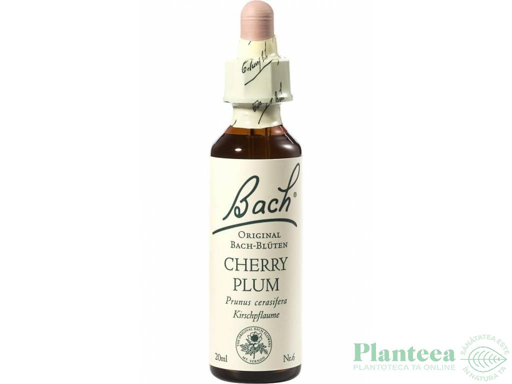 Picaturi florale cherry plum nr6 20ml - BACH REMEDIES