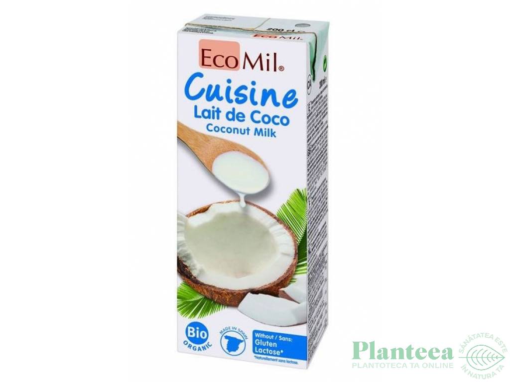 Smantana vegana cocos pt gatit eco 200ml - ECOMIL