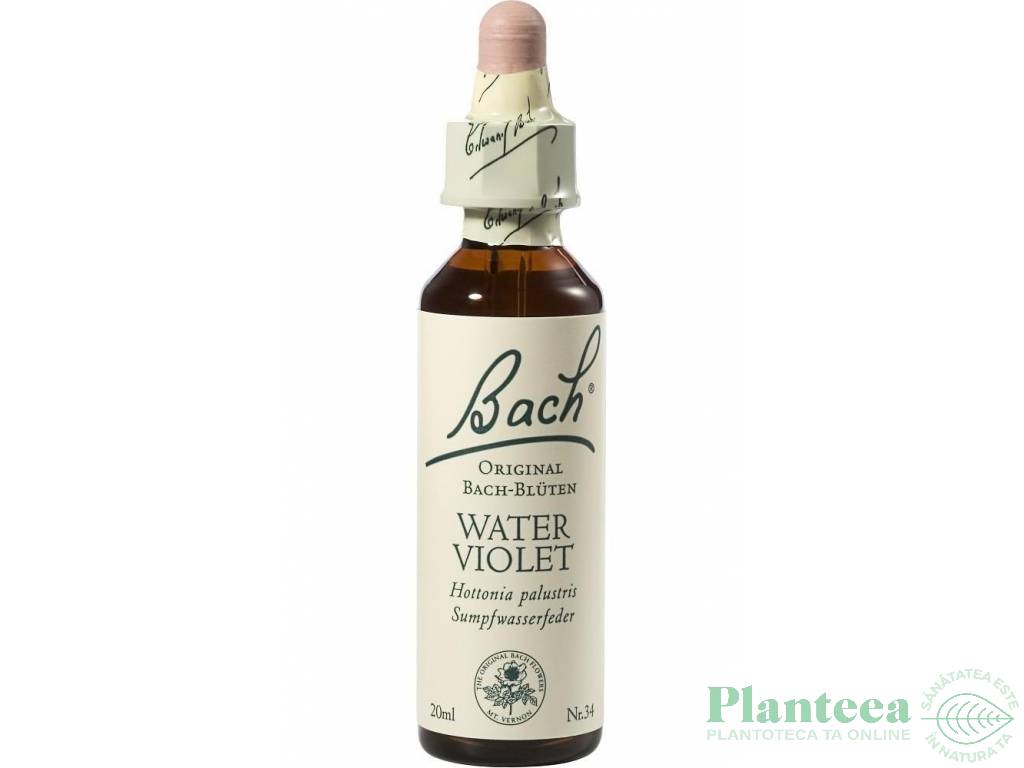 Picaturi florale water violet nr34 20ml - BACH REMEDIES