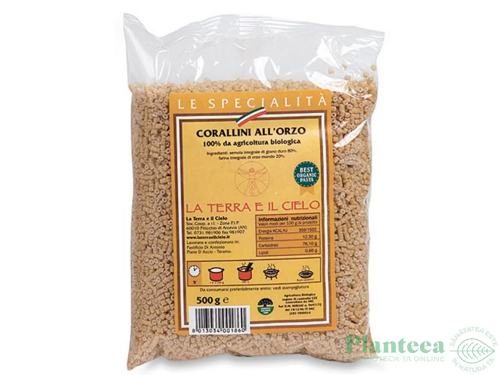 Paste corallini grau orz 500g - LA TERRA E IL CIELO
