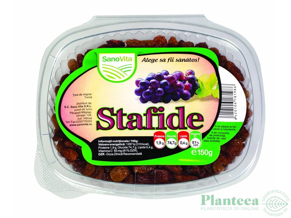 Stafide brune 150g - SANOVITA