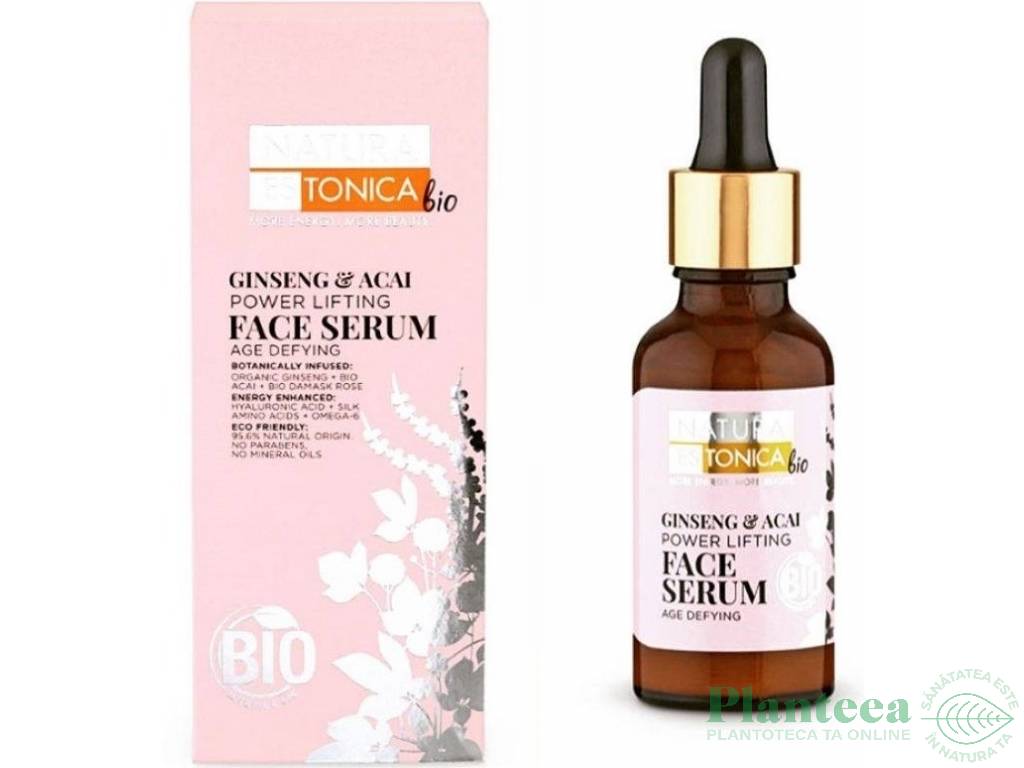 Ser lifting ten matur/sensibil Ginseng&Acai 30ml - NATURA ESTONICA