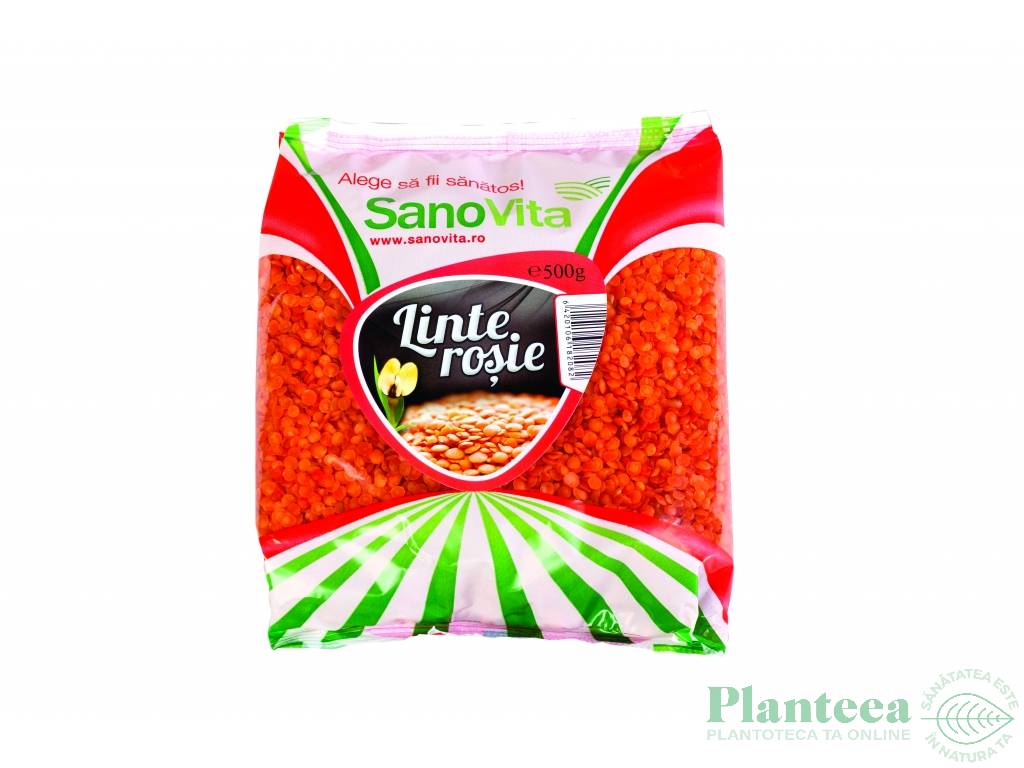 Linte rosie boabe 500g - SANOVITA