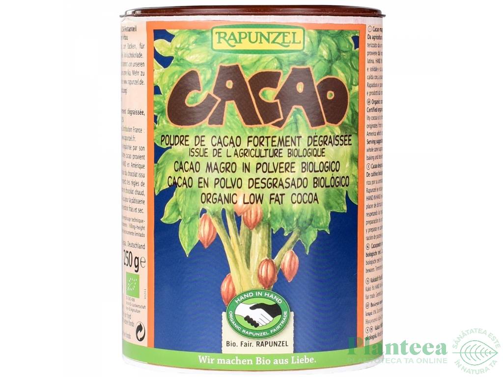 Cacao pulbere 11%grasimi 250g - RAPUNZEL