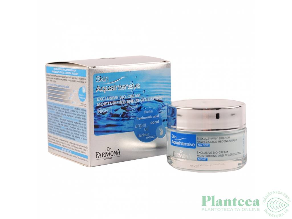 Crema noapte hidratare regenerare Skin Aqua Intensive 50ml - FARMONA