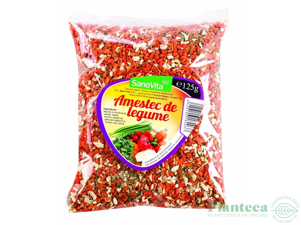 Amestec legume uscate fara sare 125g - SANOVITA