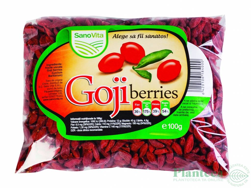 Goji fructe uscate 100g - SANOVITA