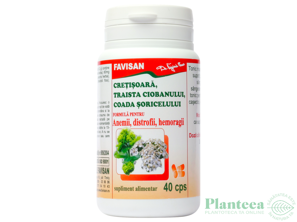 Cretisoara traista ciobanului coada soricelului 40cps - FAVISAN