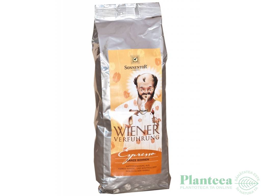 Cafea boabe arabica espresso Ispita Vieneza eco 500g - SONNENTOR