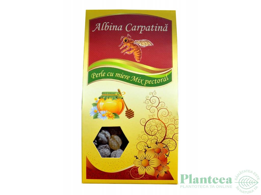 Perle cu miere mix pectoral 100g - ALBINA CARPATINA