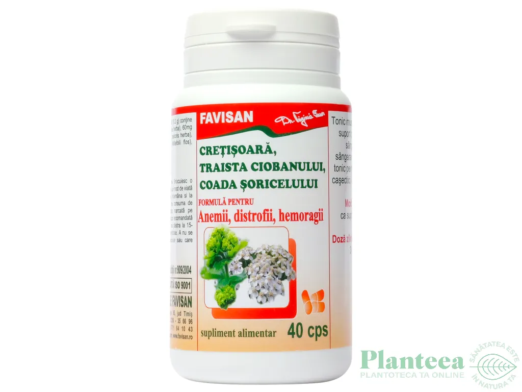 Cretisoara traista ciobanului coada soricelului 40cps - FAVISAN