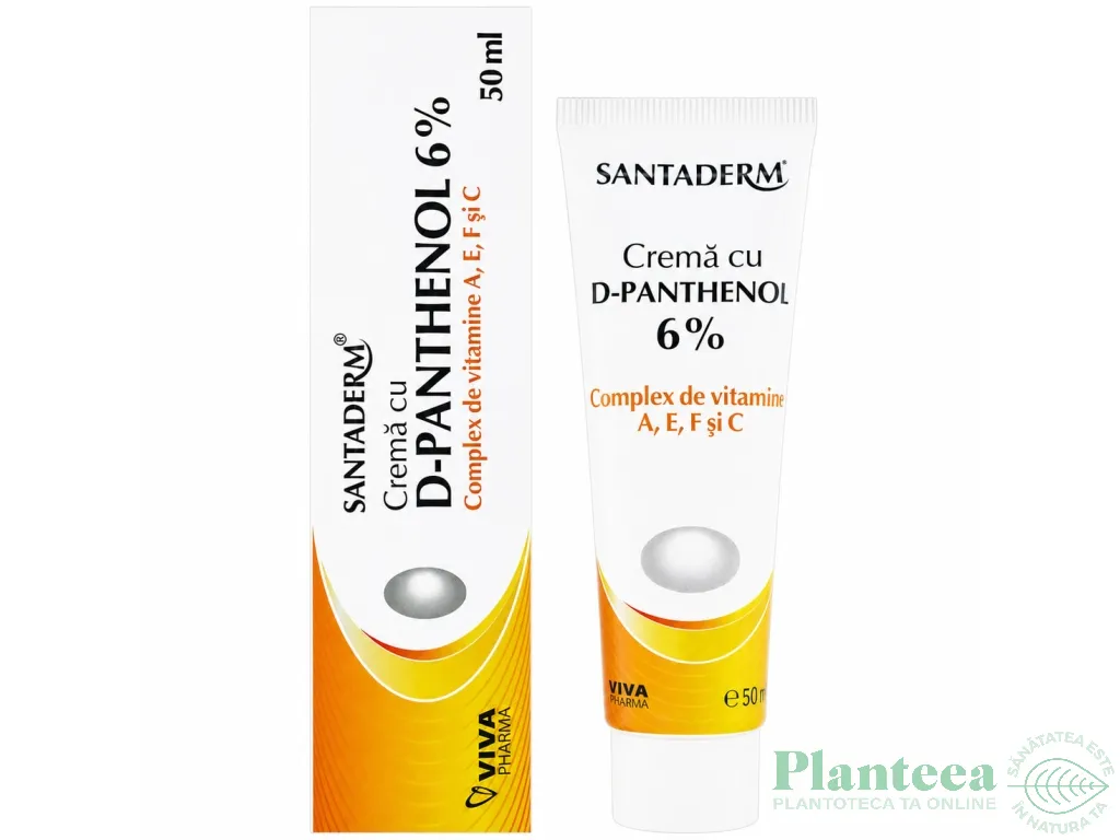 Crema D-Panthenol 6% vitamine A E F C 50ml - SANTADERM