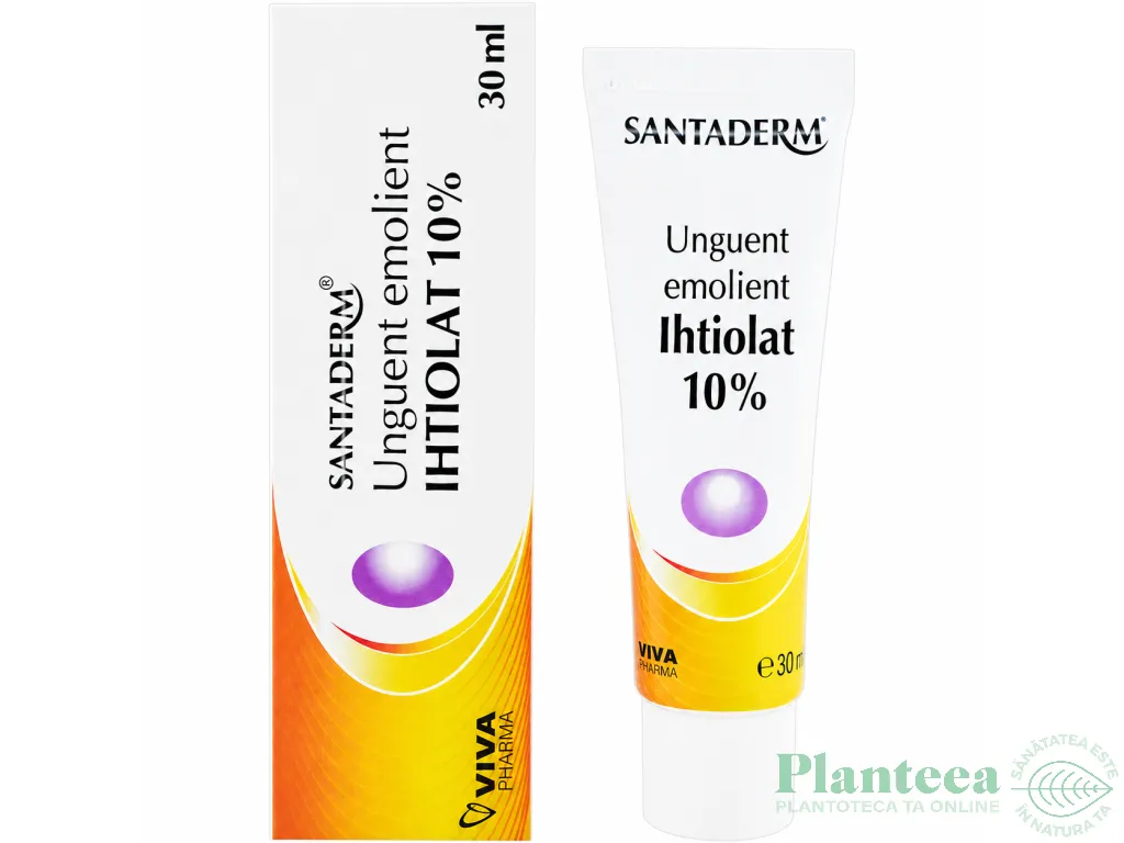 Unguent emolient ihtiolat 10% 30ml - SANTADERM