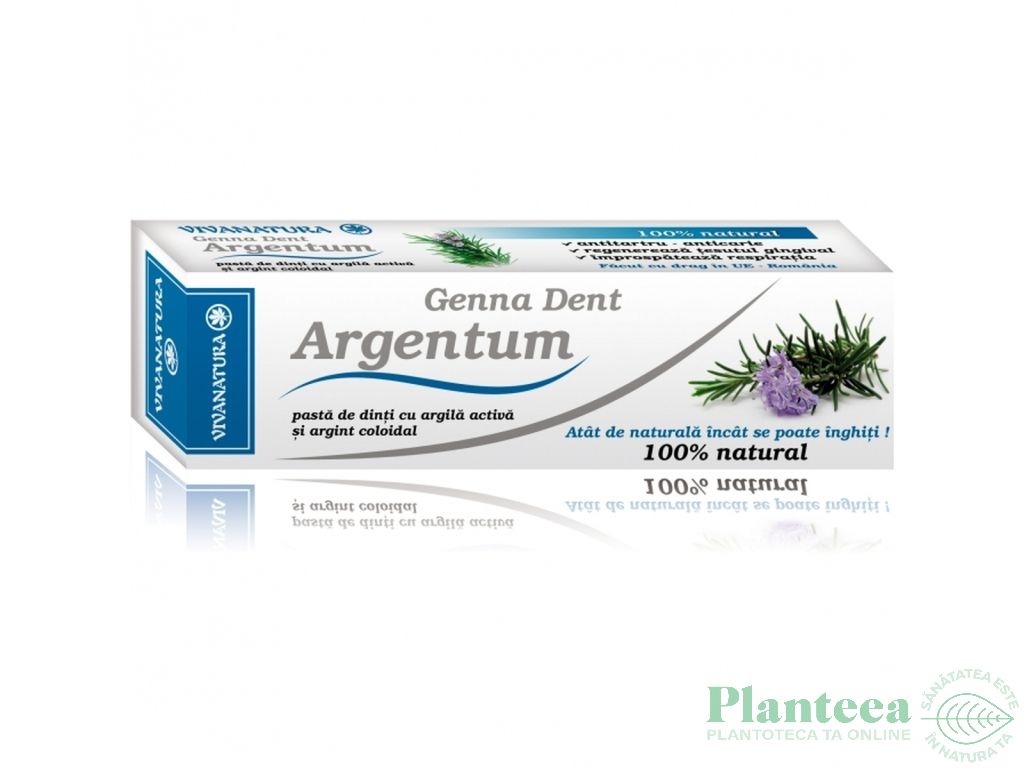 Pasta dinti anticarie Argentum 50ml - VIVA NATURA