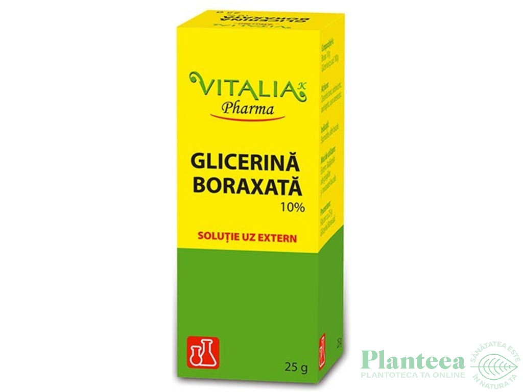 Glicerina boraxata 10% 25g - VITALIA
