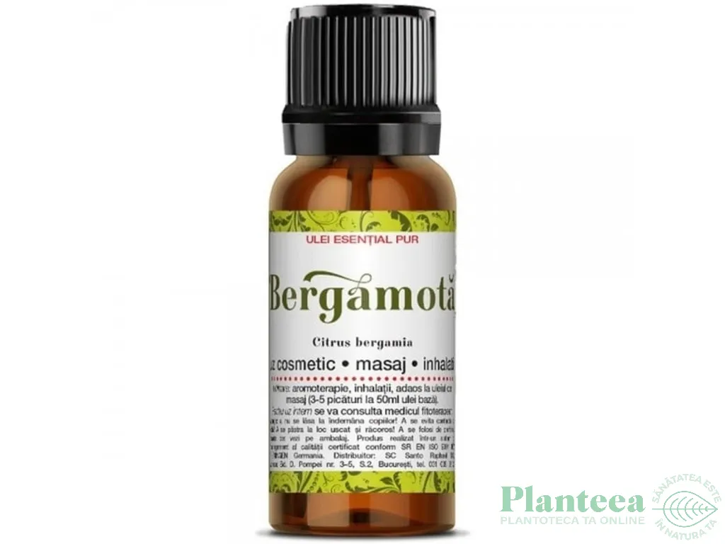 Ulei esential bergamota uz extern 10ml - SANTO RAPHAEL
