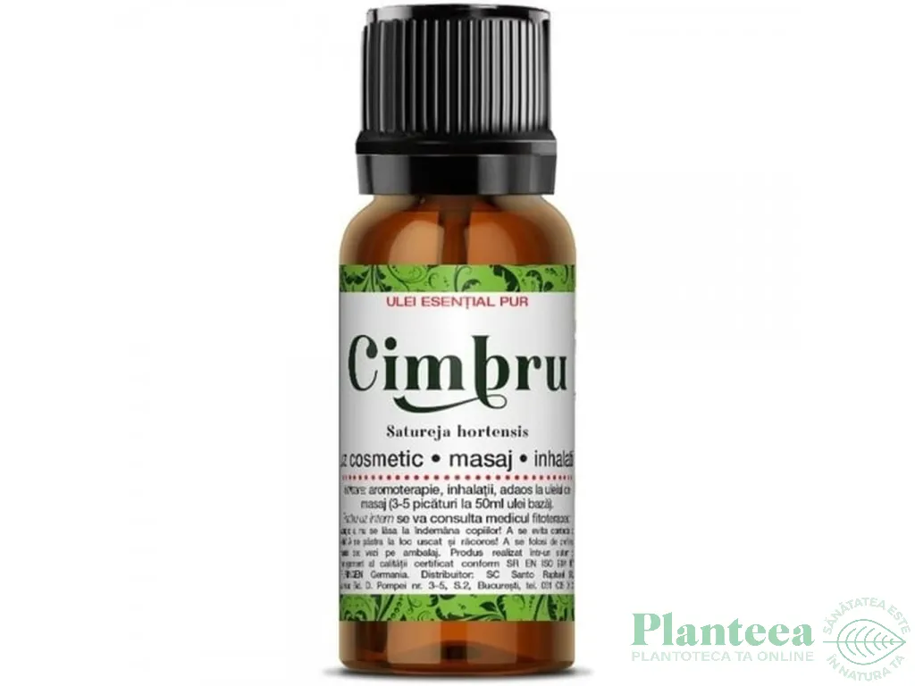 Ulei esential cimbru uz extern 10ml - SANTO RAPHAEL