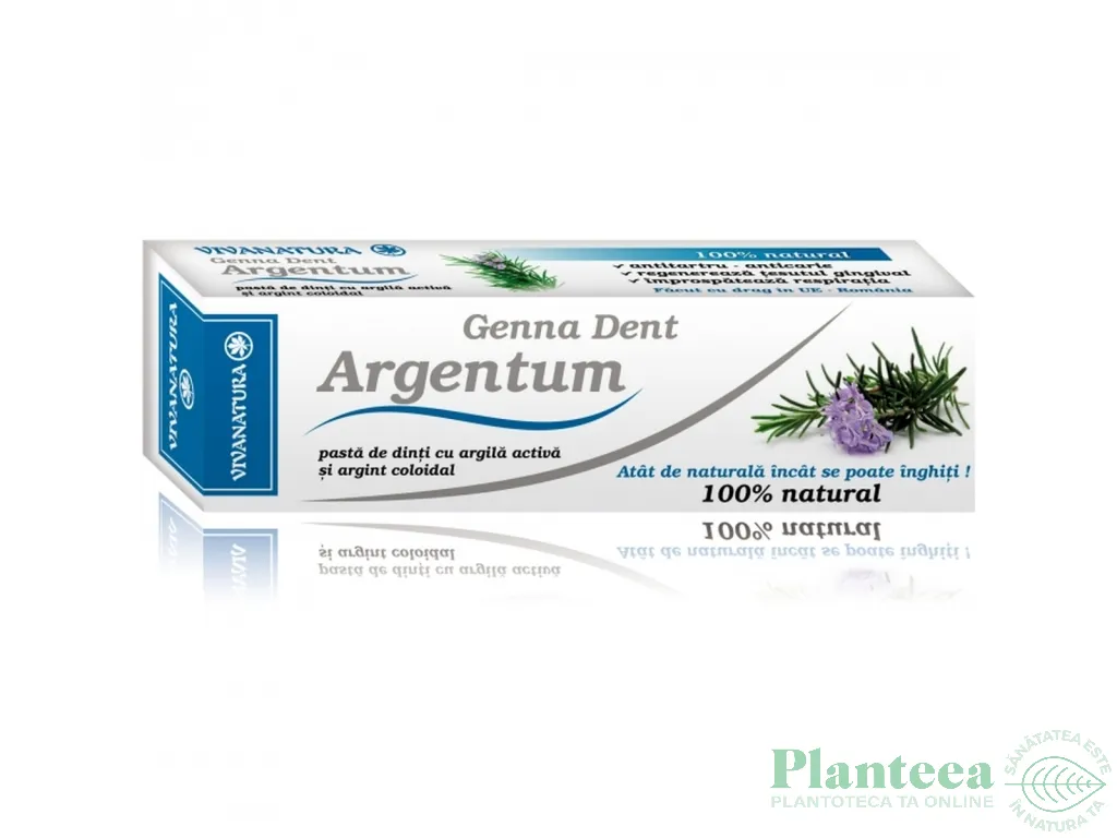 Pasta dinti anticarie Argentum 50ml - VIVA NATURA