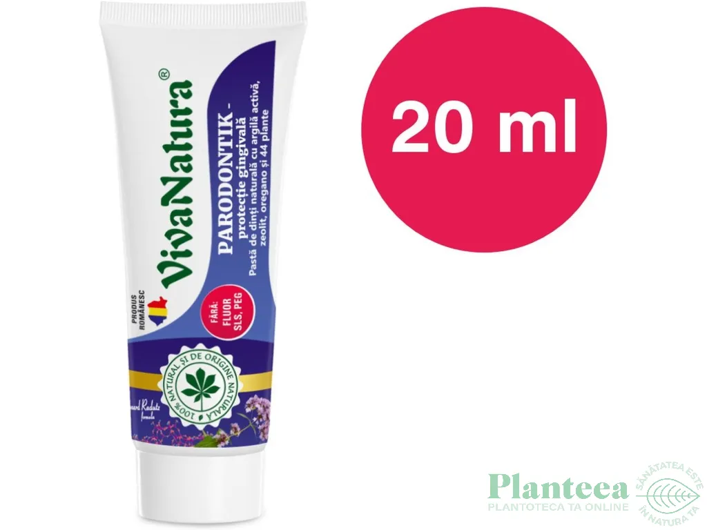 Pasta dinti protectie gingivala Parodontik 20ml - VIVA NATURA