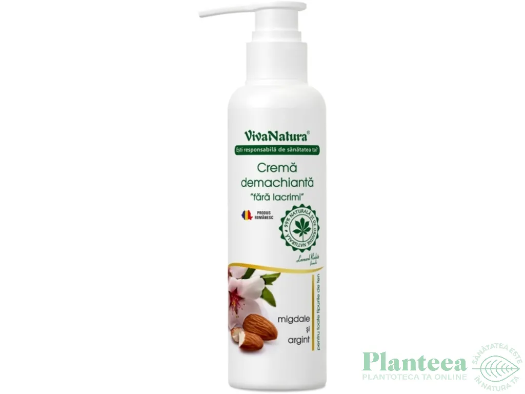 Crema demachianta fara lacrimi 145ml - VIVA NATURA