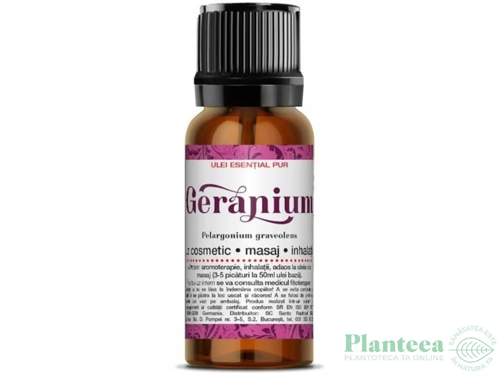 Ulei esential geranium uz extern 10ml - SANTO RAPHAEL