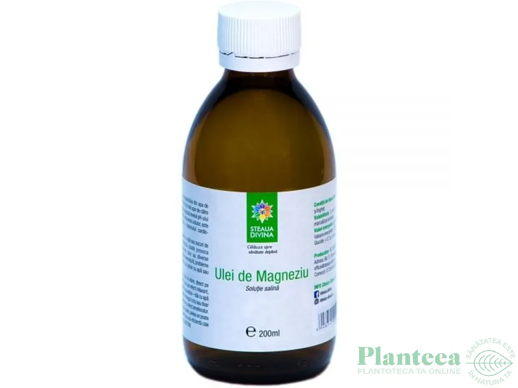 Ulei magneziu uz intern 200ml - SANTO RAPHAEL