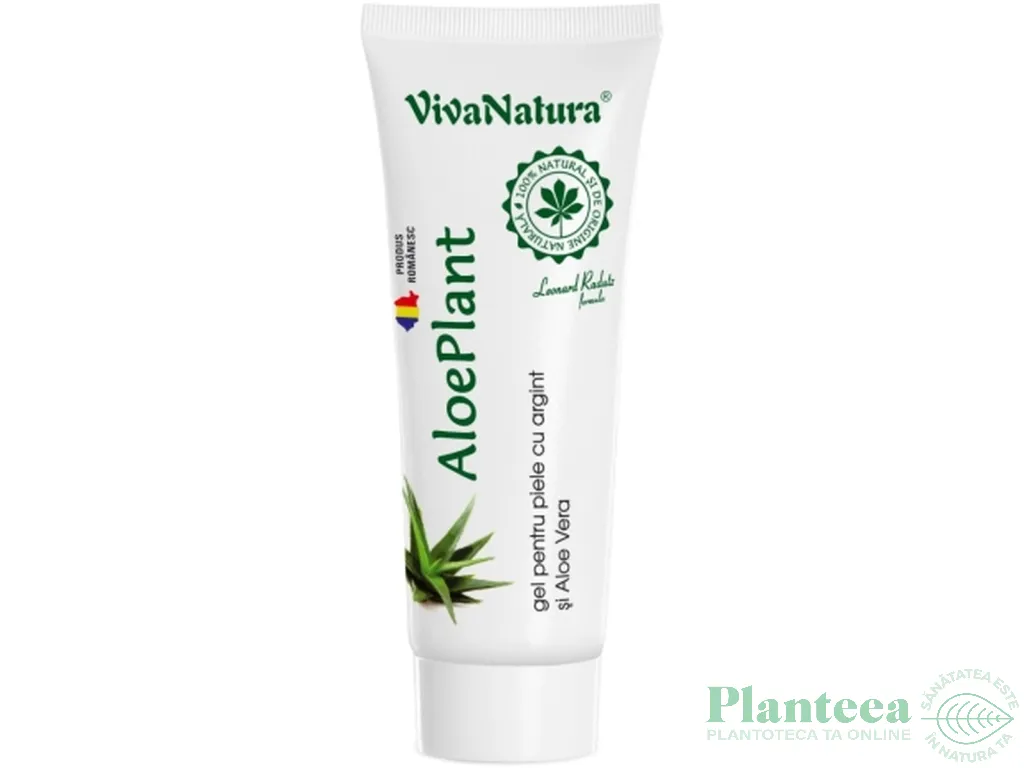Gel aloe plant argint coloidal 20ml - VIVA NATURA