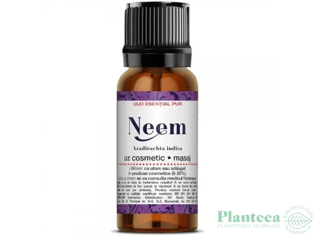 Ulei esential neem uz extern 10ml - SANTO RAPHAEL