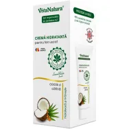 Crema fata hidratanta ten uscat cocos catina 75ml - VIVA NATURA