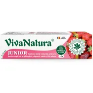 Pasta dinti anticarie copii capsuni Junior 80ml - VIVA NATURA