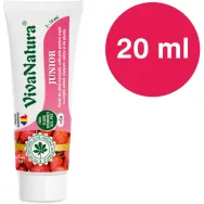 Pasta dinti anticarie copii capsuni Junior 20ml - VIVA NATURA