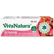 Pasta dinti anticarie copii capsuni Junior 50ml - VIVA NATURA
