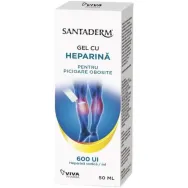 Gel picioare obosite heparina 600ui 50ml - SANTADERM