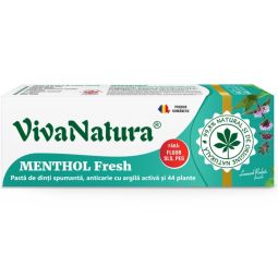 Pasta dinti spumanta Menthol Fresh 50ml - VIVA NATURA