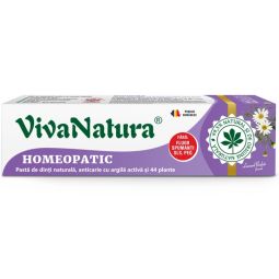 Pasta dinti anticarie Homeopatic 80ml - VIVA NATURA