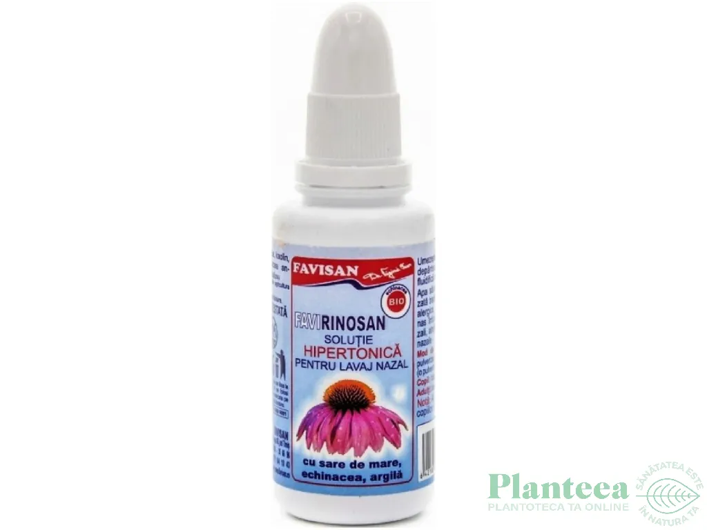 Solutie hipertonica nazala echinaceea FaviRinosan 30ml - FAVISAN