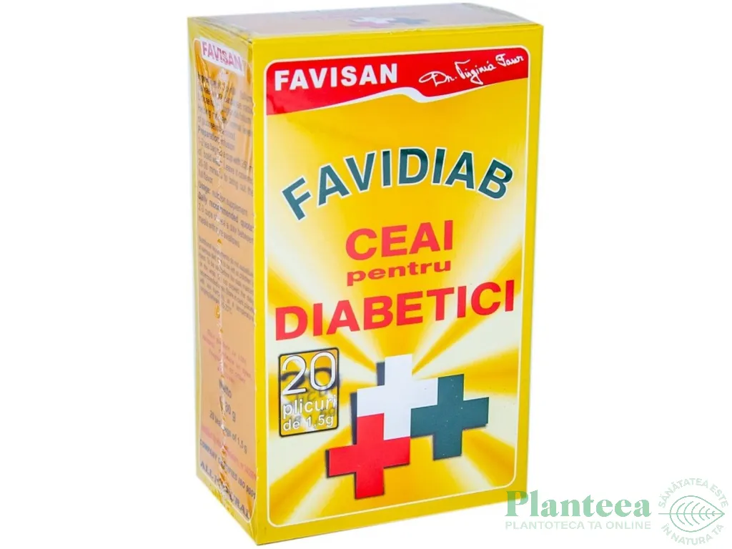 Ceai FaviDiab pentru diabetici 20dz - FAVISAN