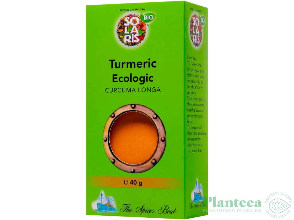 Condiment turmeric macinat eco 40g - LONGEVITA