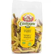 Paste penne tricolore grau rosii busuioc 500g - CASTAGNO