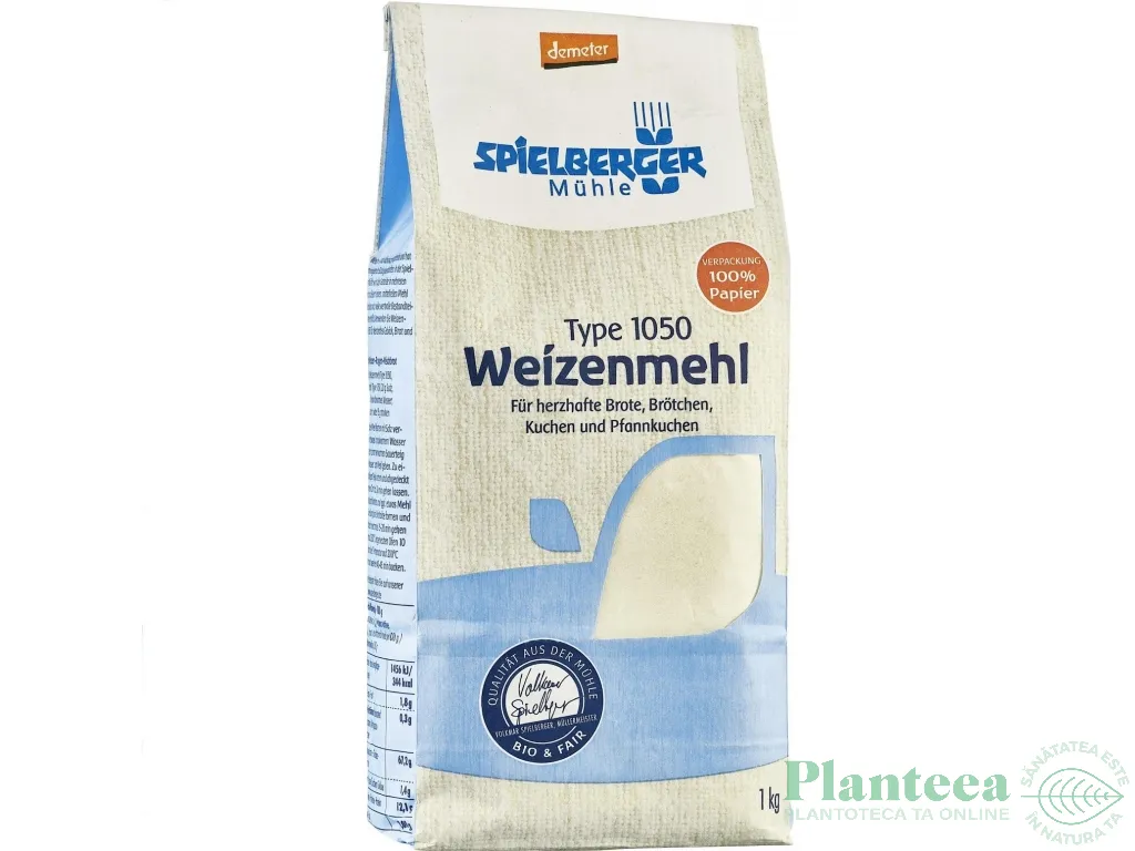 Faina grau alb tip 1050 demeter eco 1kg - SPIELBERGER