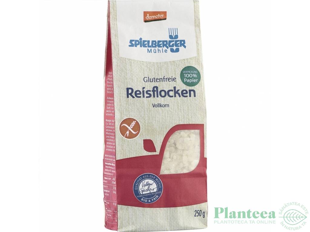 Fulgi orez integral fara gluten demeter eco 250g - SPIELBERGER