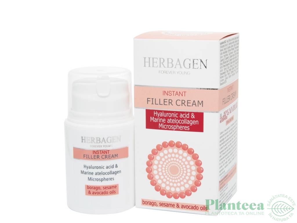 Balsam filler buze microsfere acid hialuronic colagen marin 30g - HERBAGEN
