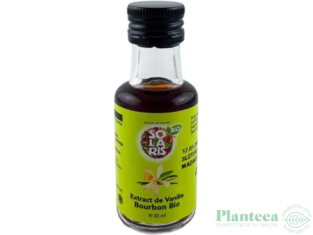 Extract vanilie Bourbon eco 30ml - SOLARIS BIO