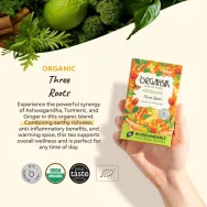 Ceai macese ashwagandha ghimbir turmeric organic 18dz - ORGANSIA