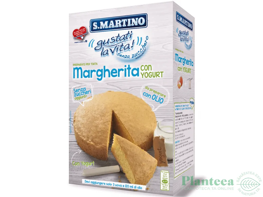Premix prajitura Margherita fara zahar 420g - S.MARTINO
